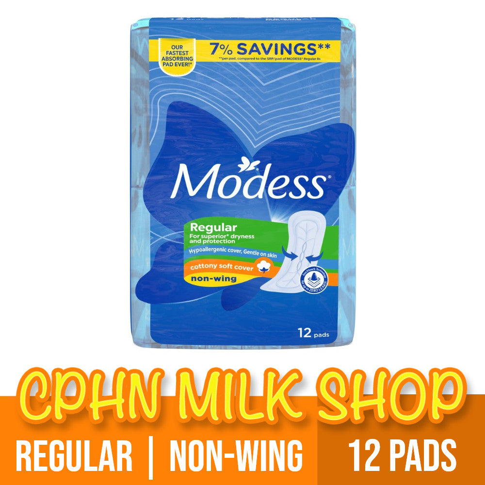 Modess Regular Cottony Soft Non-Wing Sanitary Napkin 12 Pads