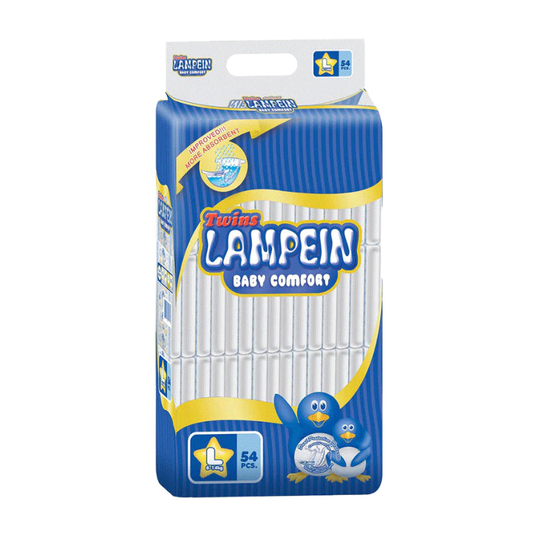 Twins Lampein Baby Diaper Jumbo Pack Large 54