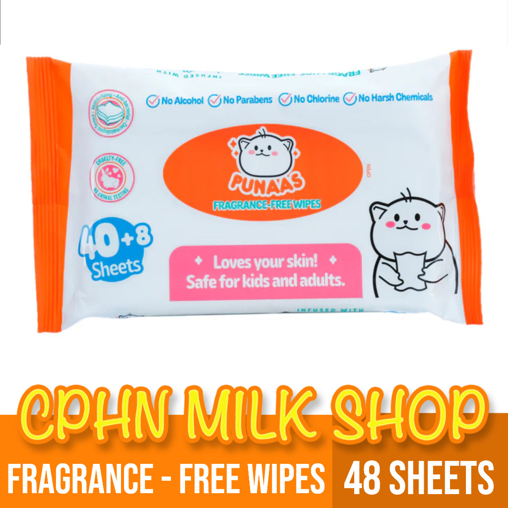 Punaas Fragrance-Free Baby Wipes 48 Sheets
