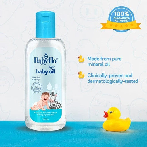 Babyflo Baby Oil Light 100mL