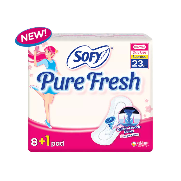 SOFY Sanitary Napkin Pure Fresh No Wings 23cm - 9 Pads