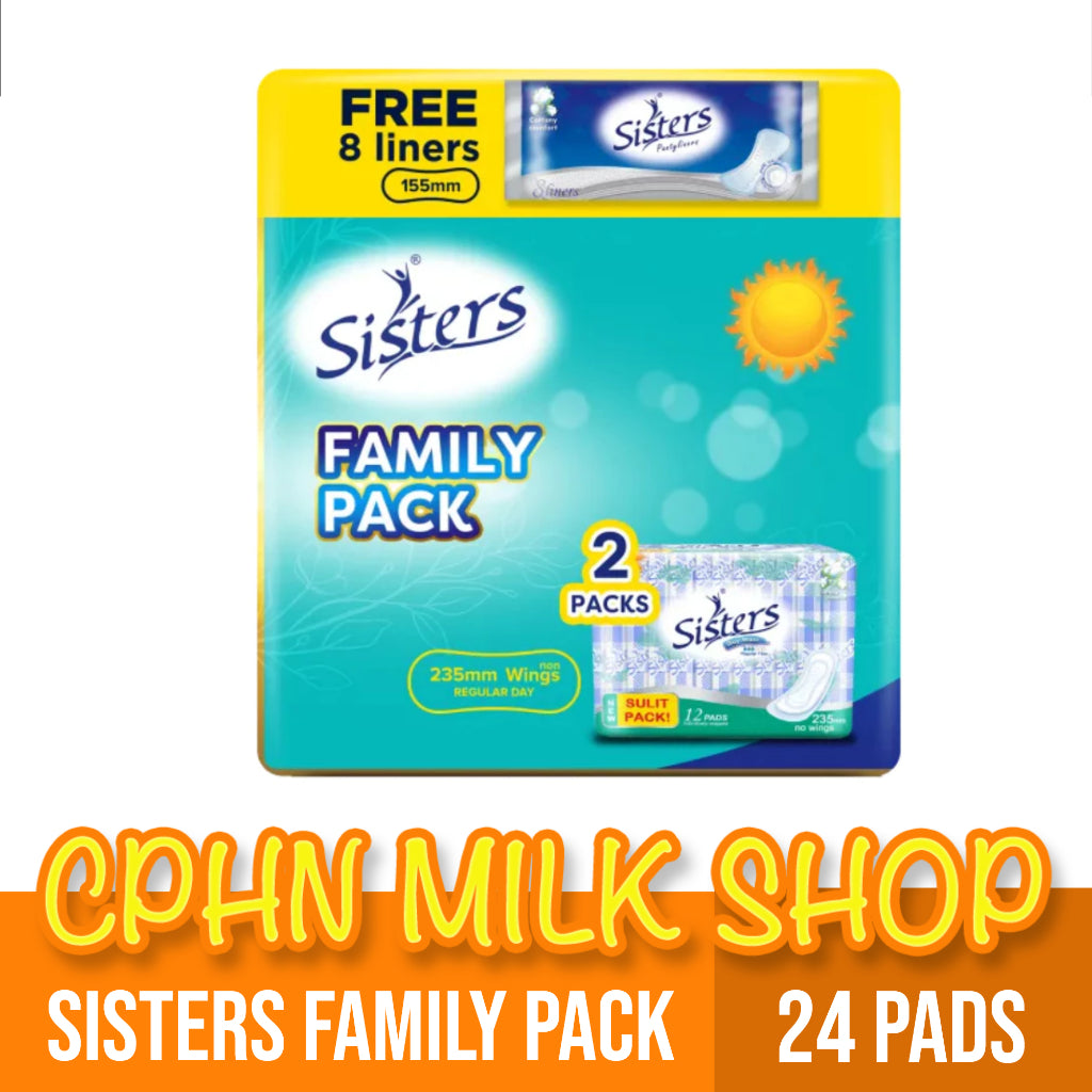 Sisters Family Pack Promo Free Pantyliner 24 Pads