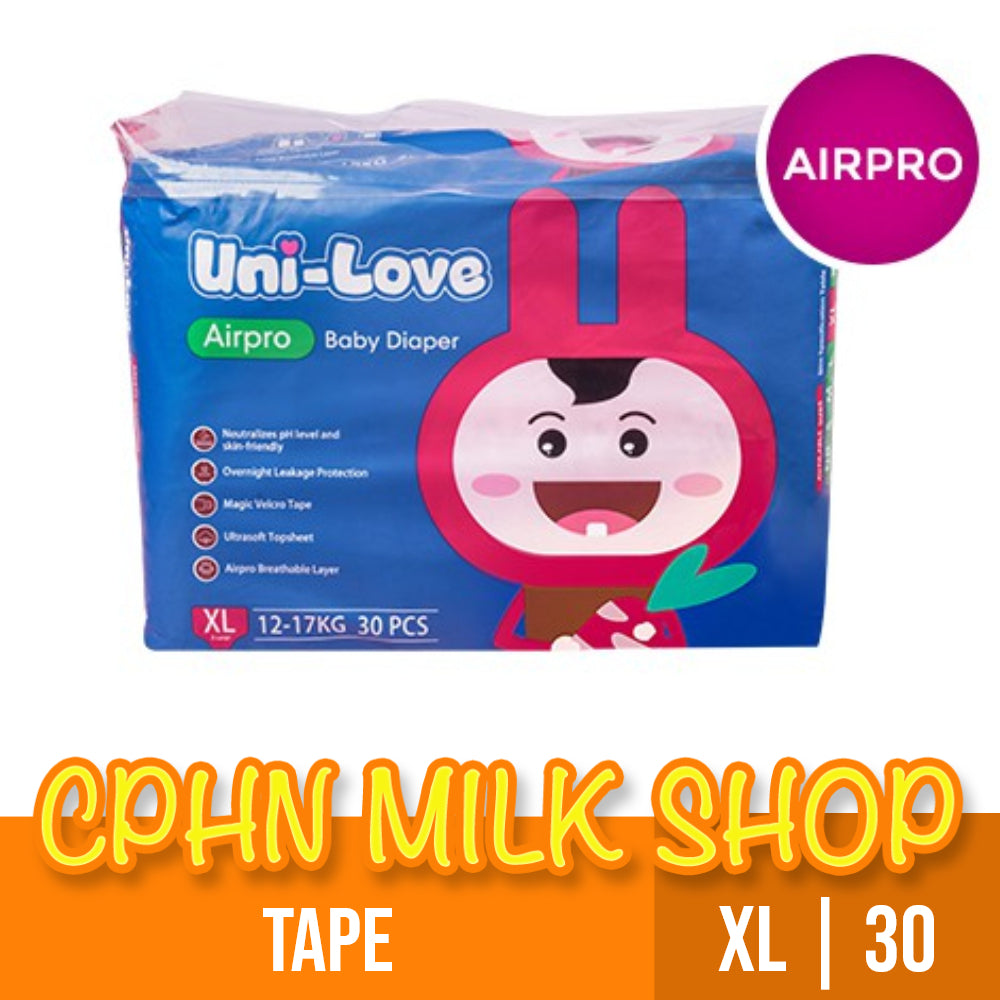 Uni-Love Airpro Tape Baby Diapers XL 30