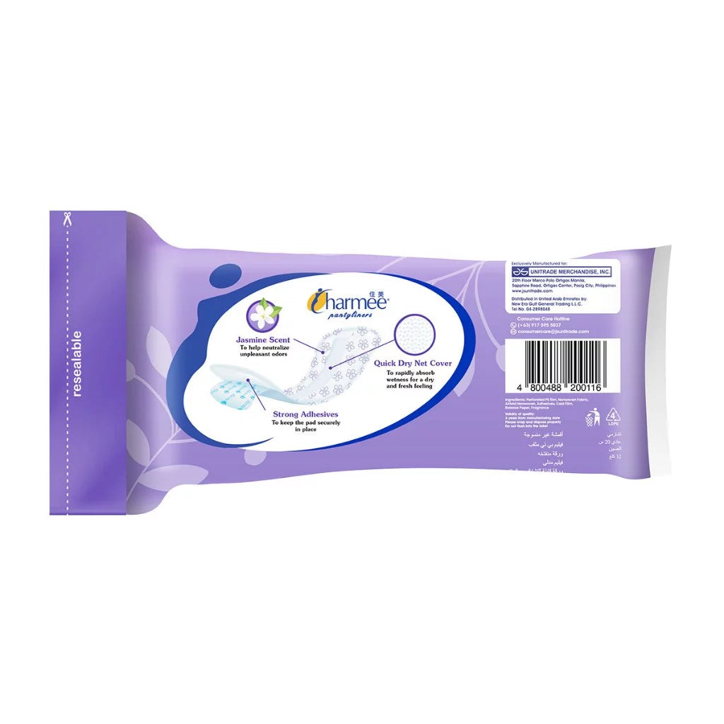 Charmee Pantyliners Dry Net Jasmine 20's