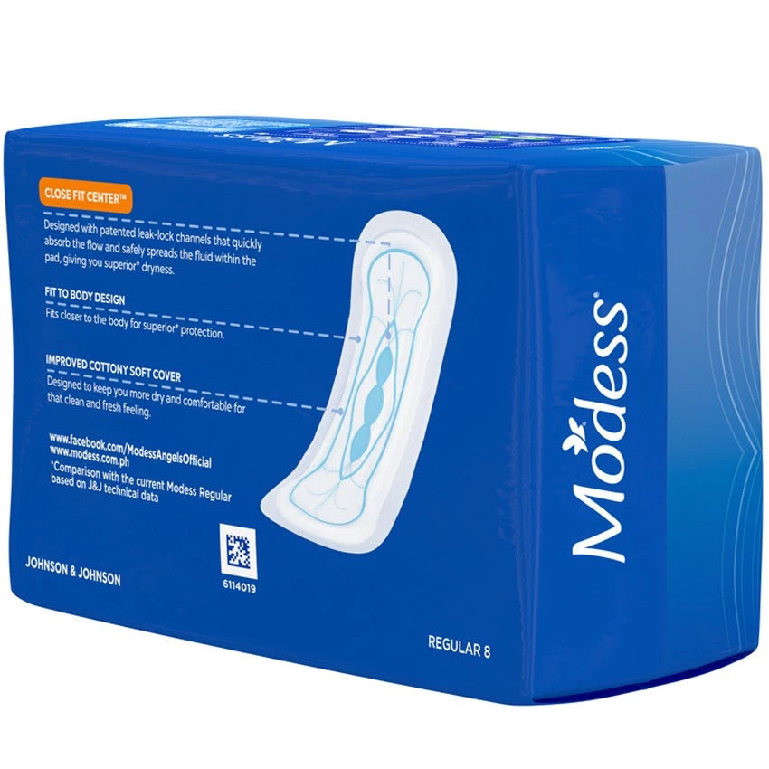 Modess Regular Cottony Soft Non-Wing Sanitary Napkin 10 Pads
