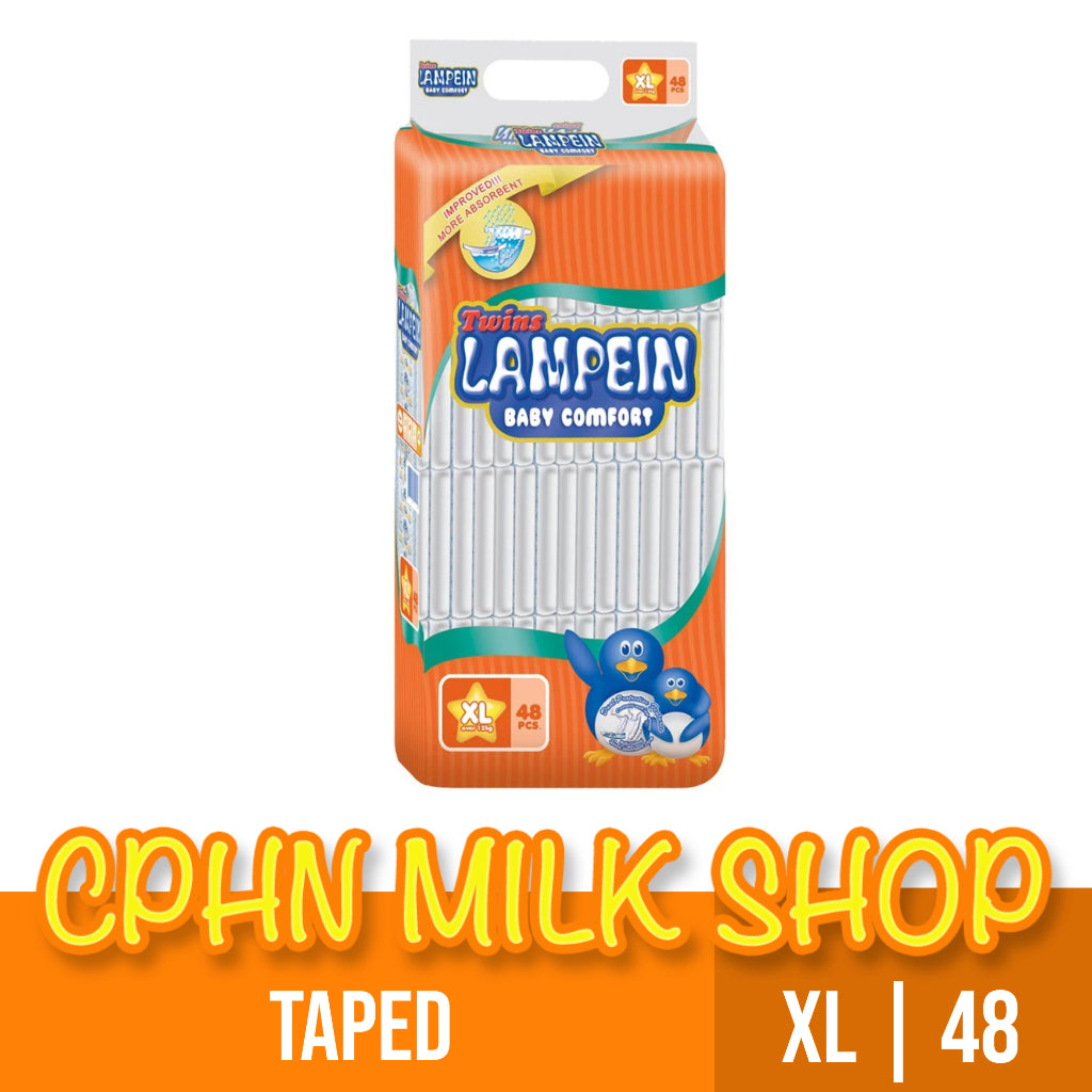Twins Lampein Baby Diaper Jumbo Pack XL 48