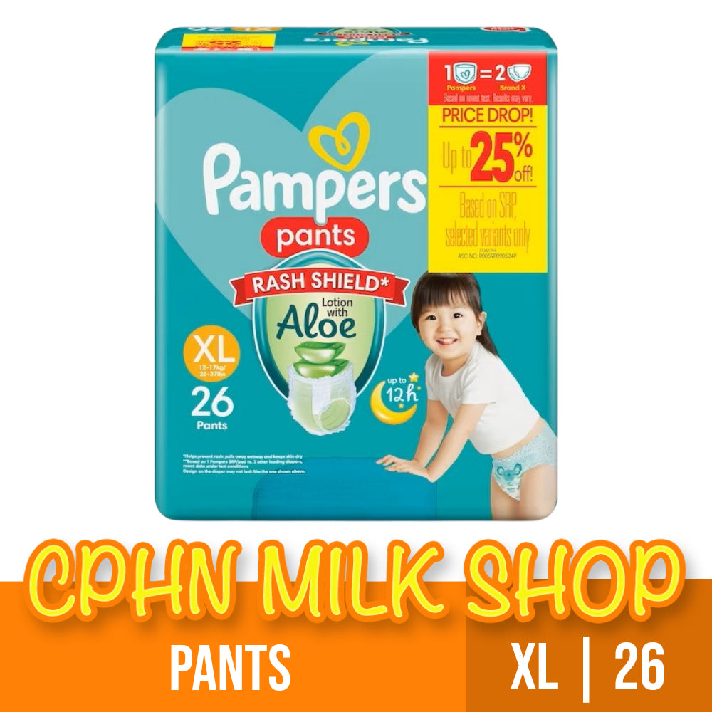 Pampers Baby Dry Pants Diapers with Rash Shield XL 26