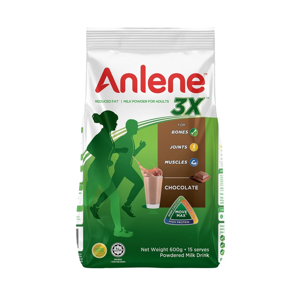 Anlene 3X Chocolate 600g Milk Powder For Adults