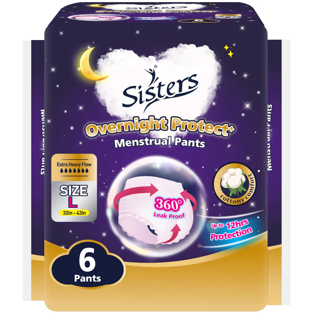Sisters Overnight Menstrual Pants Large 6 Pants