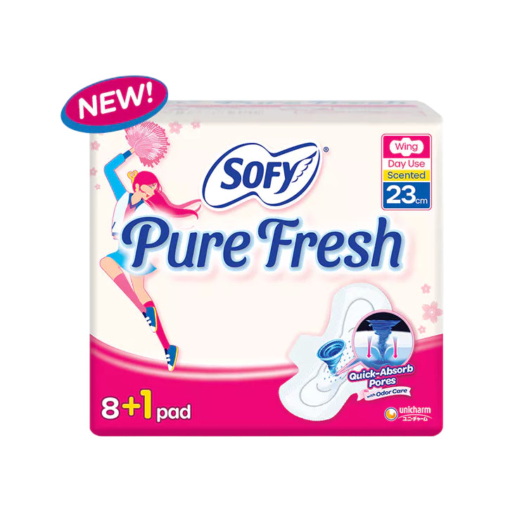 Sofy Sanitary Napkin Pure Fresh with Wings 23cm 9 Pads