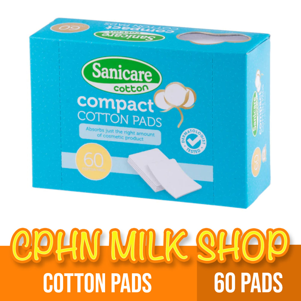 Sanicare Compact Cotton Pads 60 Cotton Pads