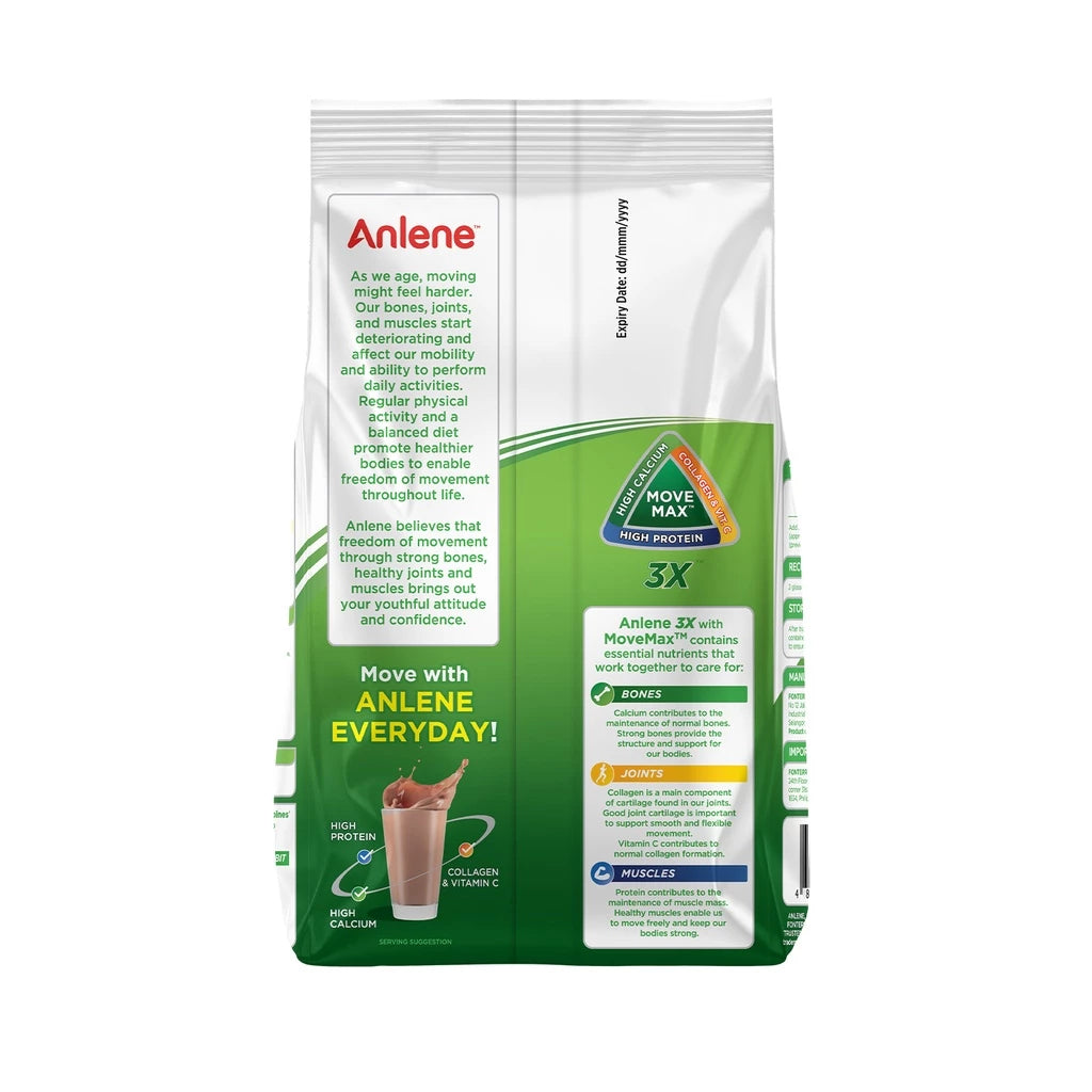 Anlene 3X Chocolate 600g Milk Powder For Adults