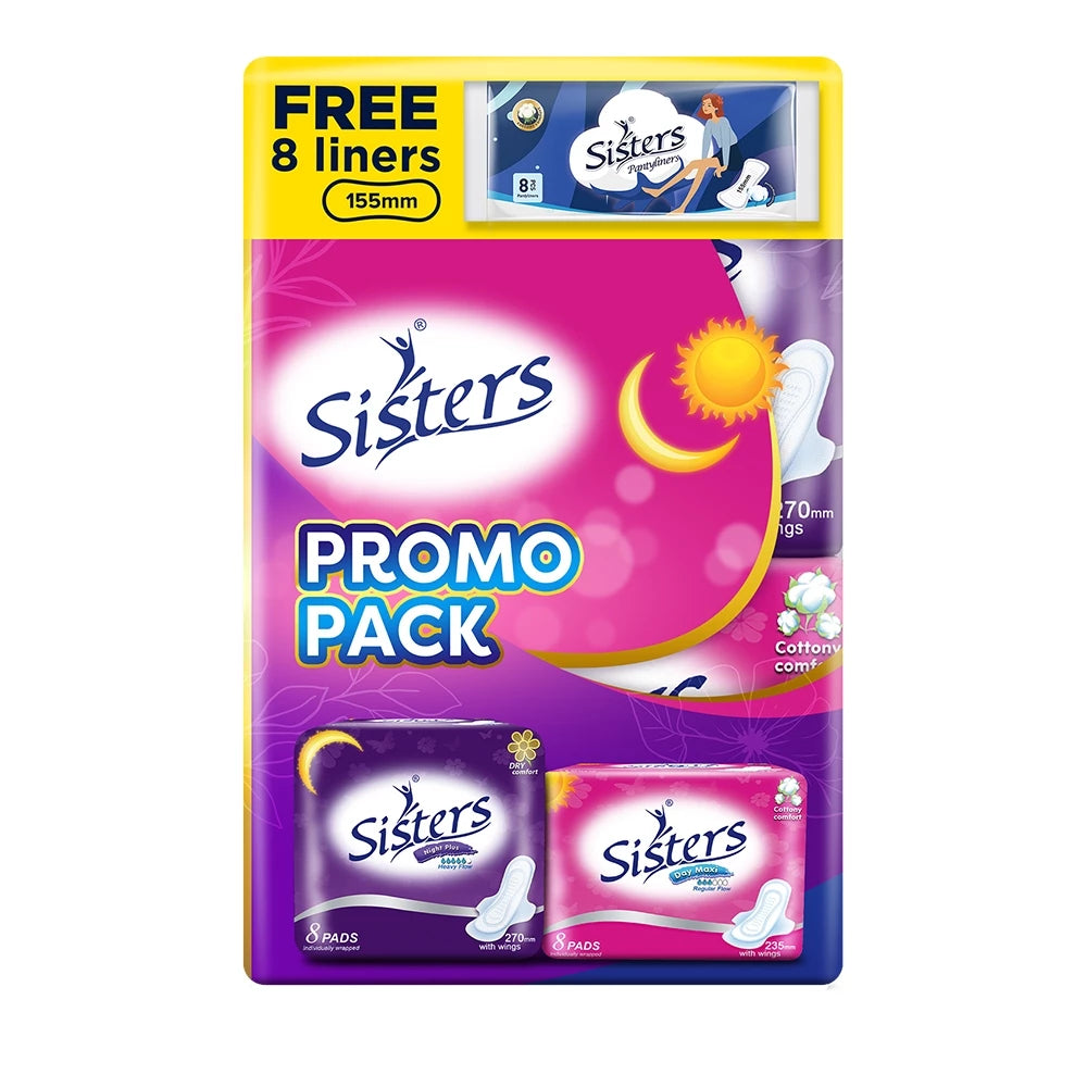 Sisters Silk Floss Day 8's + Net Side Night 8's w/ FREE PL PROMO pack