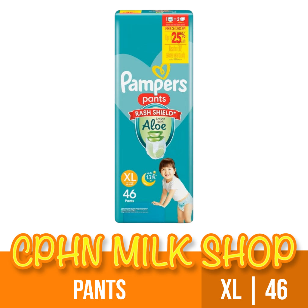 Pampers Baby Dry Pants Diapers with Rash Shield XL 46