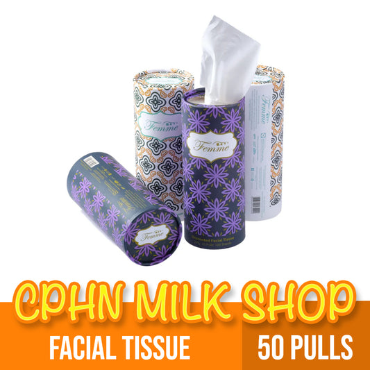 Femme Cylinder Facial Tissue 50-Pulls 2-Ply