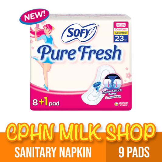SOFY Sanitary Napkin Pure Fresh No Wings 23cm - 9 Pads