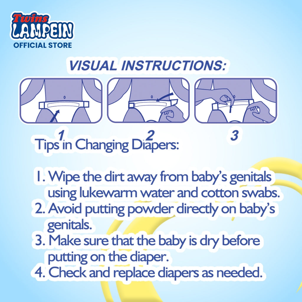 Twins Lampein Baby Diaper Jumbo Pack Small 66