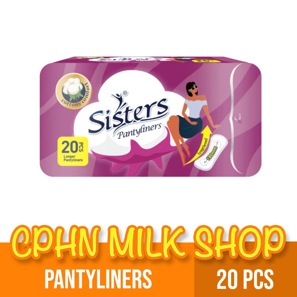 Sisters Longer Pantyliners Individually Wrapped 20