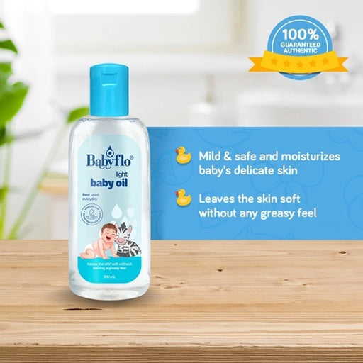 Babyflo Baby Oil Light 100mL
