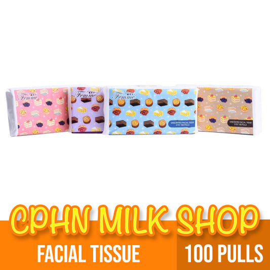 Femme Big Travel Pack Facial Tissue 100-Pulls 2-Ply (1 Pack)