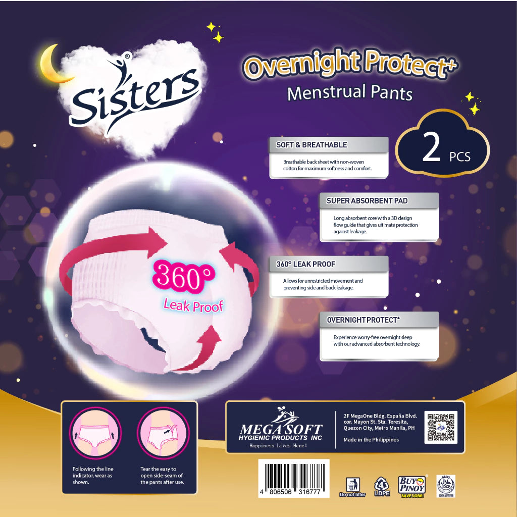 Sisters Overnight Menstrual Pants Large 2