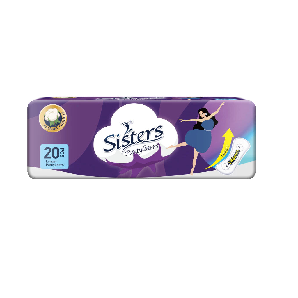 Sisters Longer Pantyliners Budget Pack 20