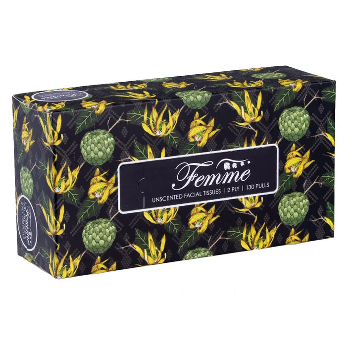 Femme Econo Box Facial Tissue 130-Pulls 2-Ply