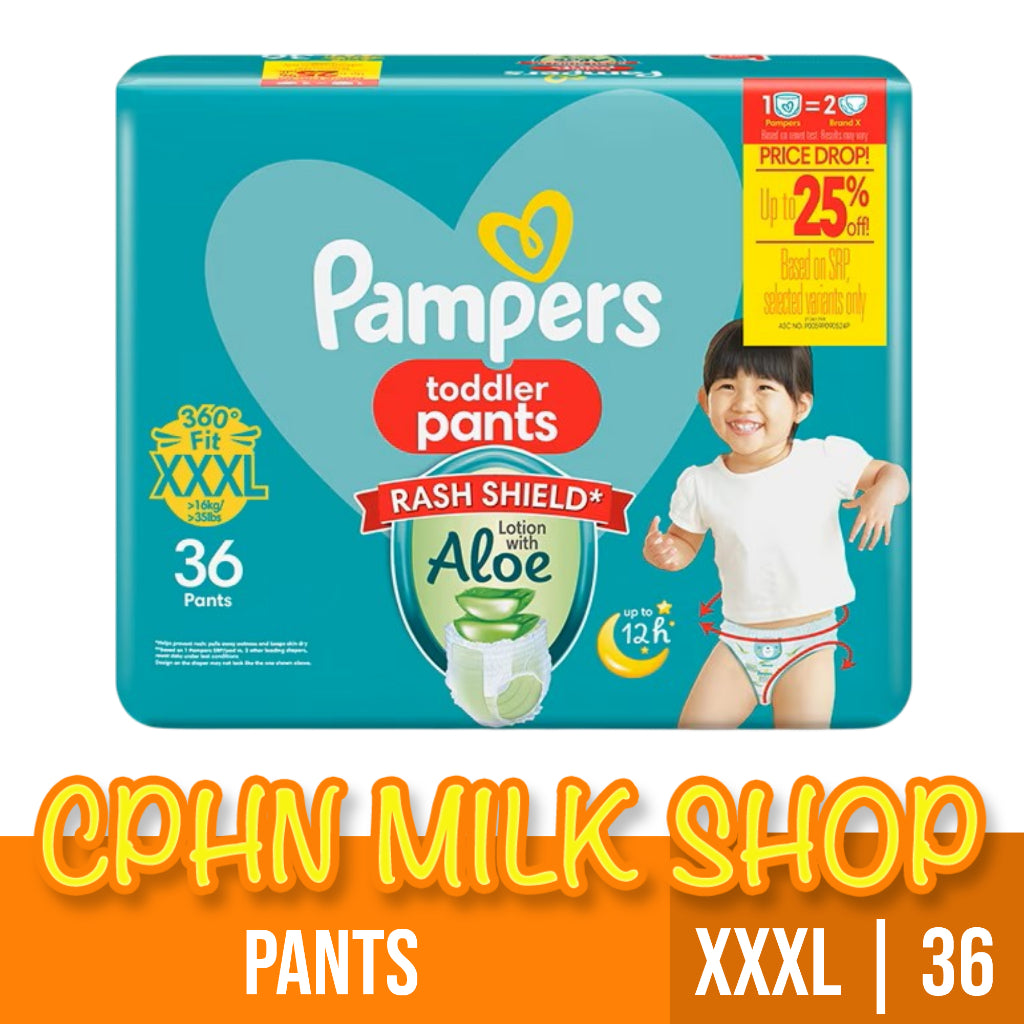 Pampers Baby Dry Pants Diapers with Rash Shield XXXL 36