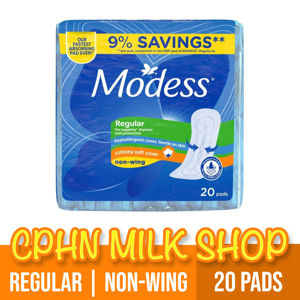 Modess Regular Cottony Soft Non-Wing Sanitary Napkin 20 Pads