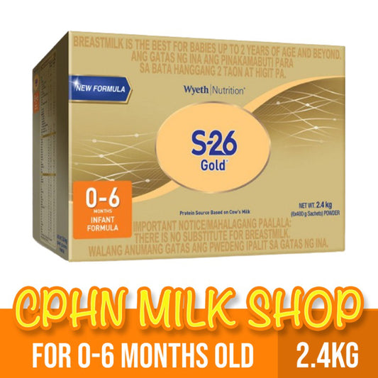 S-26 GOLD ONE 2.4kg | 1.8kg | 400g for 0-6 Months Old (Variation)