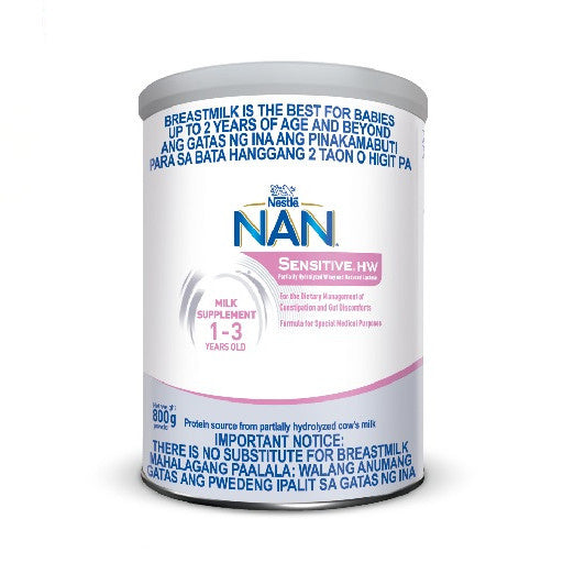 NAN Sensitive HW 800g for 1-3 Years Old Milk Supplement