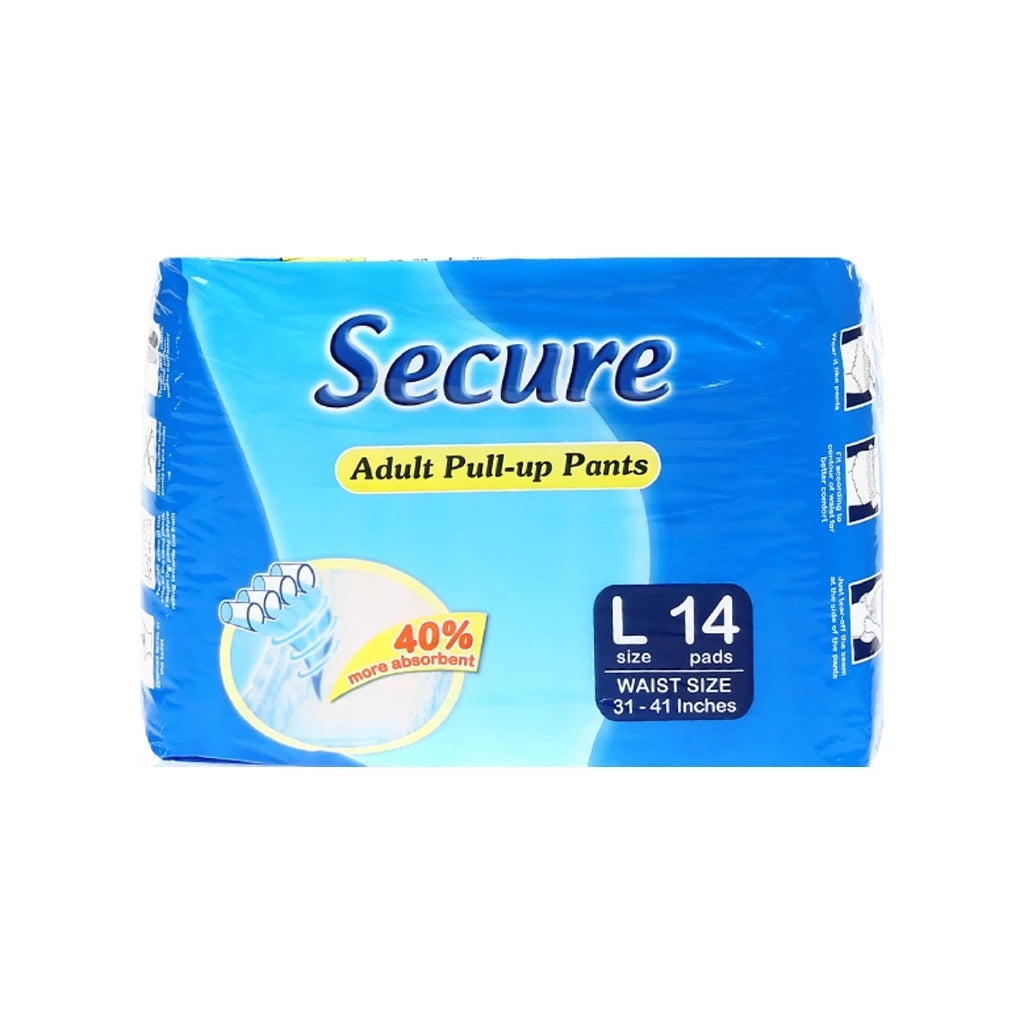 Secure Adult Diaper Pull-up Pants Large 14's - PANTS ADULT DIAPER
