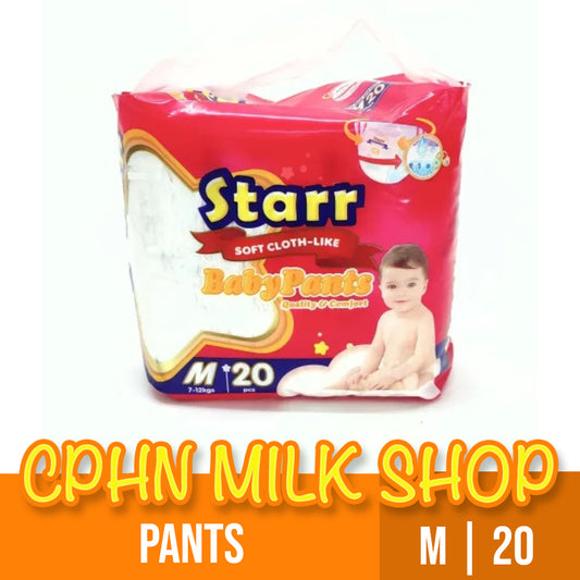 Starr Soft Cloth-Like Pants Baby Diaper Medium 20