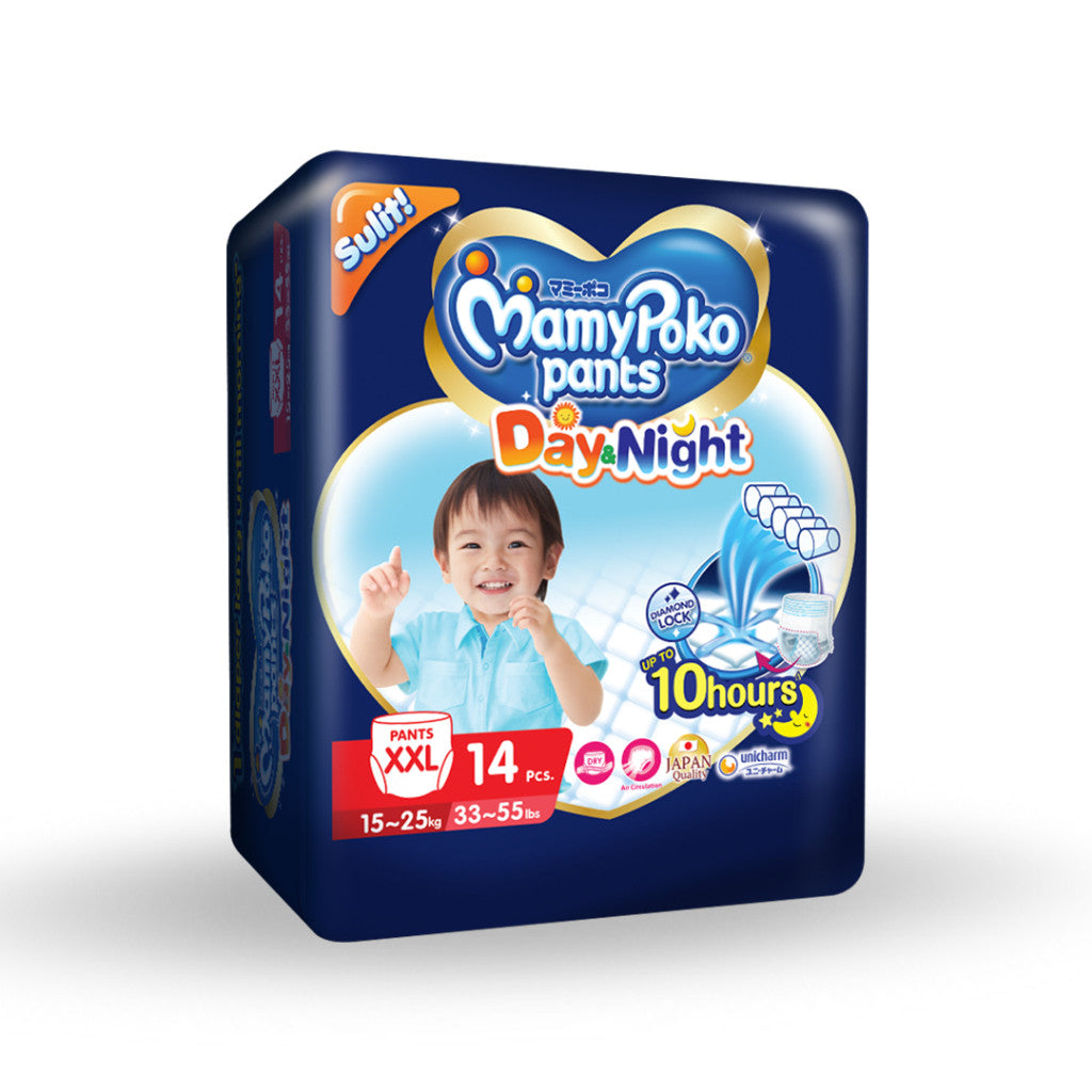 MamyPoko Day and Night Pants Baby Diapers XXL 14