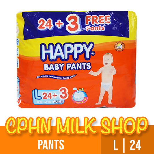Happy Pants Baby Diapers Large 24