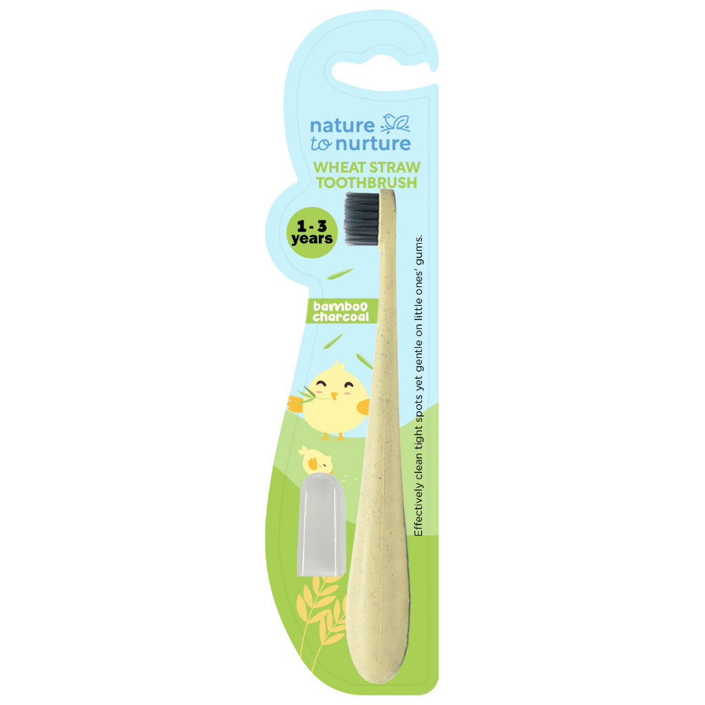 Nature to Nurture Wheat Straw Bamboo Charcoal Toothbrush-YELLOW