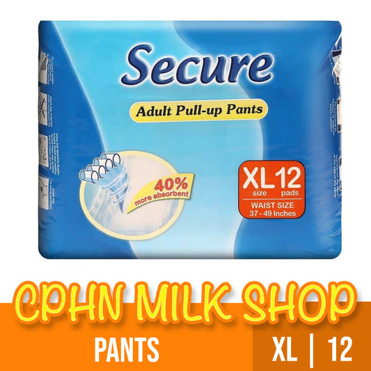 Secure Adult Diaper Pull-up Pants XL 12's