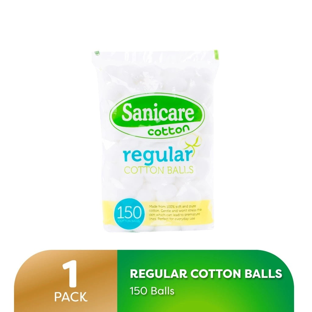 Sanicare Regular Cotton Balls 150 Balls