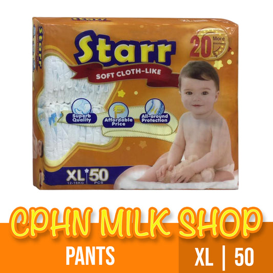 Starr Soft Cloth-Like Pants Baby Diaper XL 50