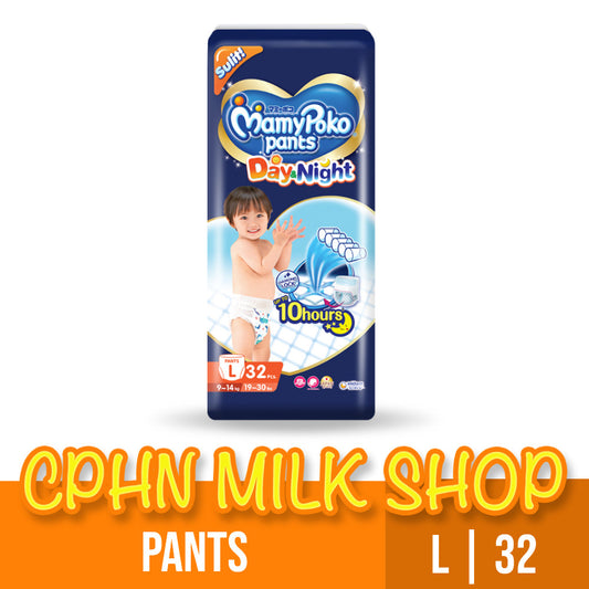 MamyPoko Day and Night Pants Baby Diapers Large 32