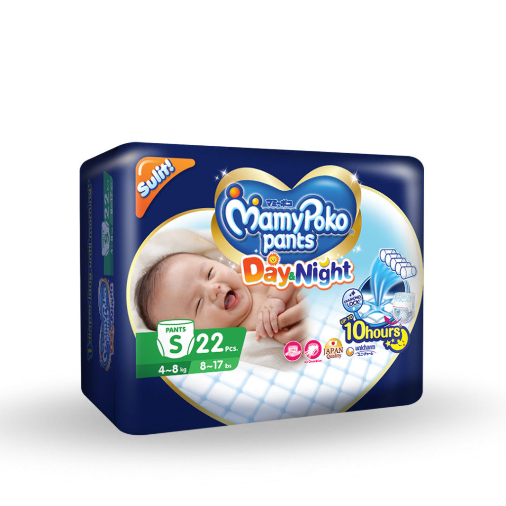 MamyPoko Day and Night Pants Baby Diapers Small 22