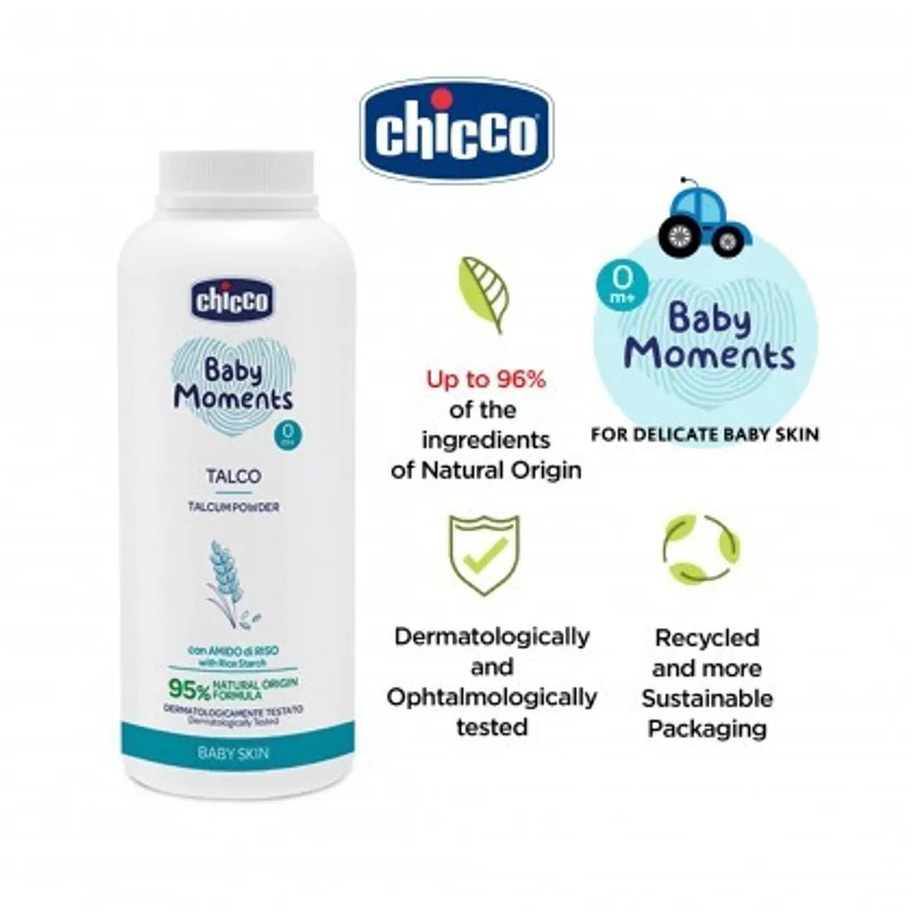 Chicco Baby Moments Talcum Powder 150g