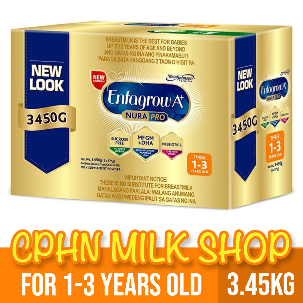 Enfagrow A+ Three NuraPro 3.45kg for 1-3 Years Old Milk Supplement