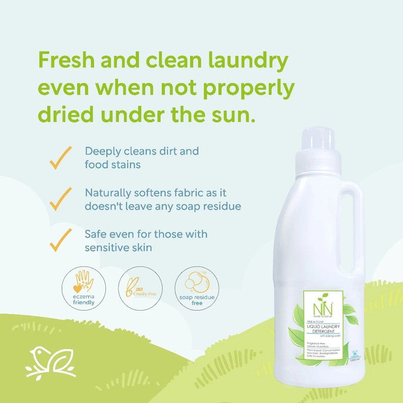 Nature to Nurture Liquid Laundry Detergent 800ml refill pack