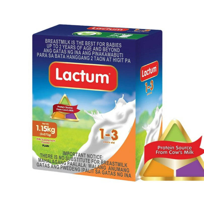 Lactum for 1-3 Years Old 1.15kg Plain Milk Supplement