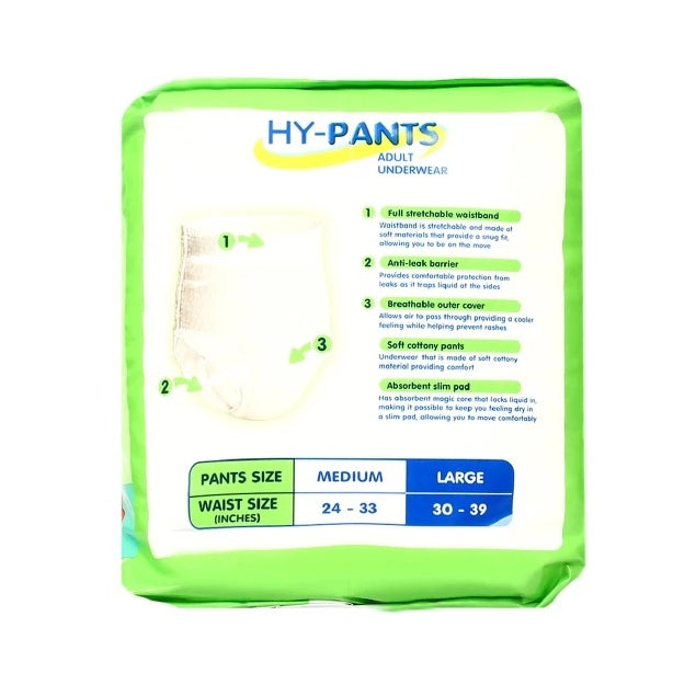 Hy-Pants Adult Underwear XL 10s
