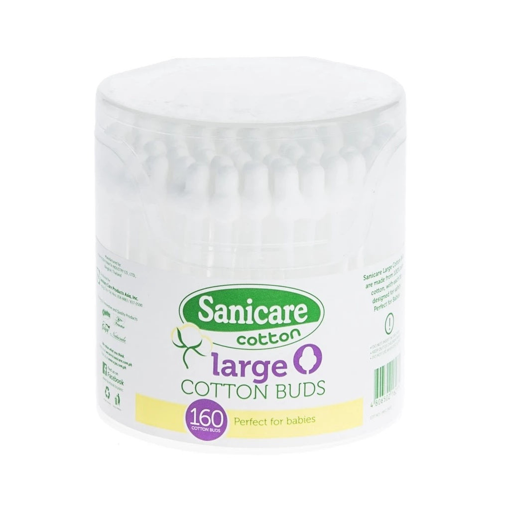 Sanicare Large Cotton Buds 160 Tips