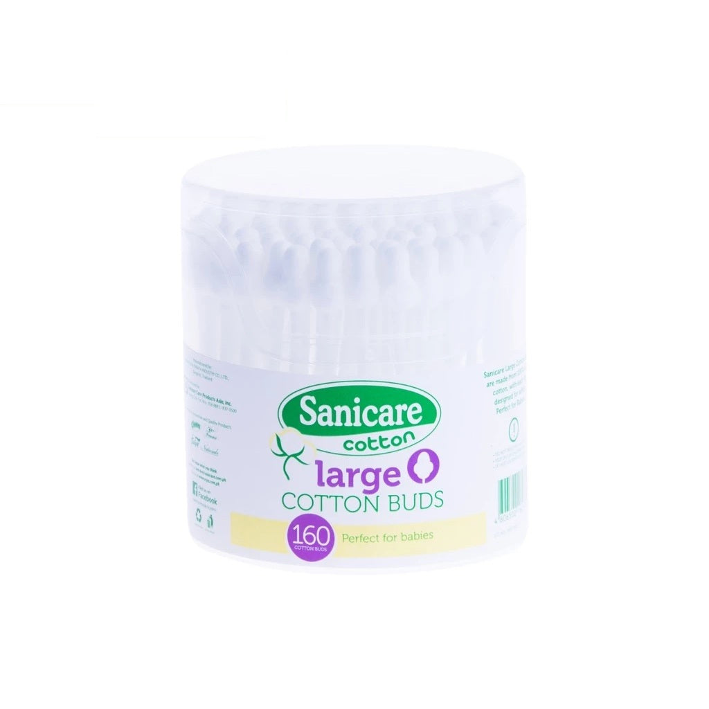 Sanicare Large Cotton Buds 160 Tips