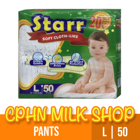 Starr Soft Cloth-Like Pants Baby Diapers Large 50