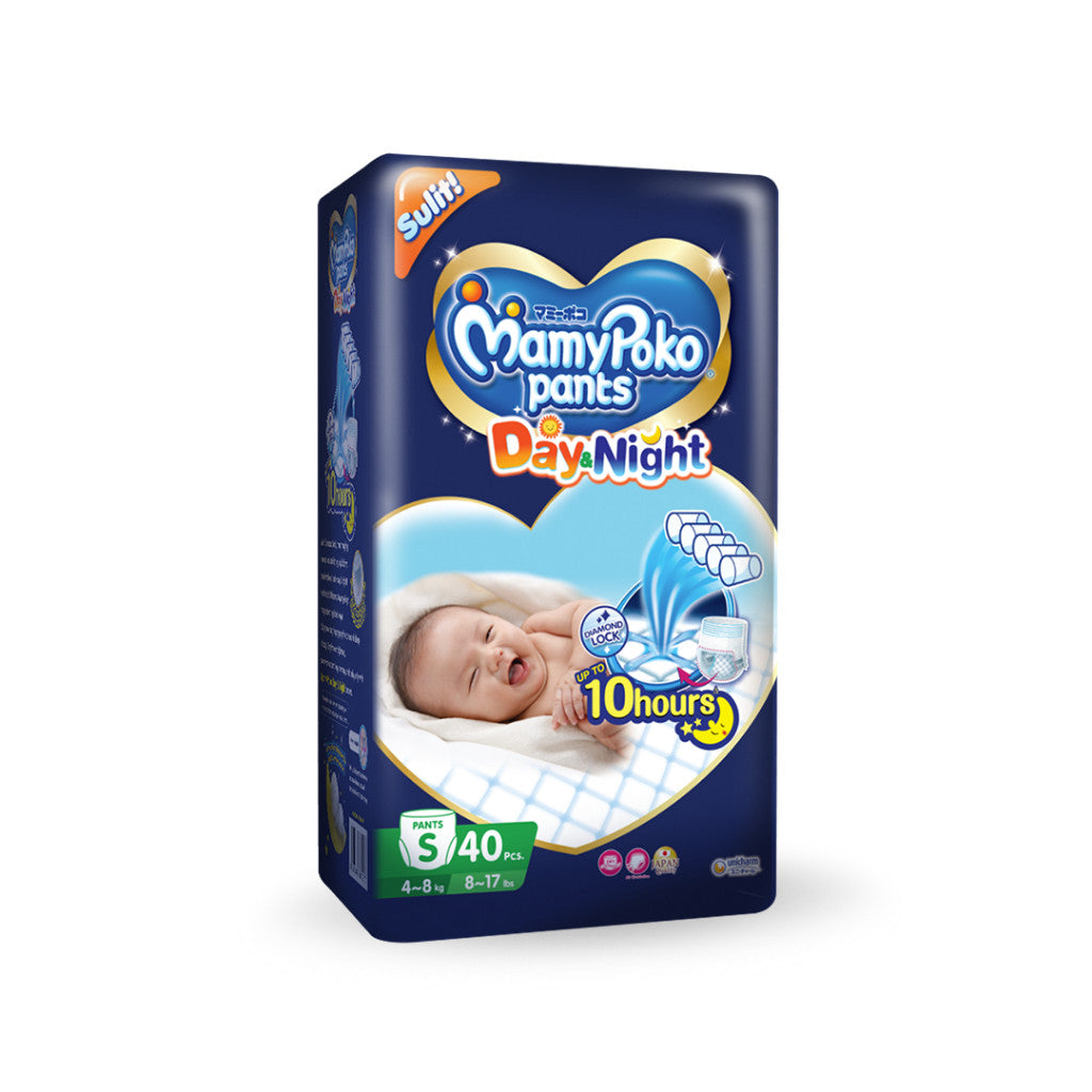MamyPoko Day and Night Pants Baby Diapers Small 40